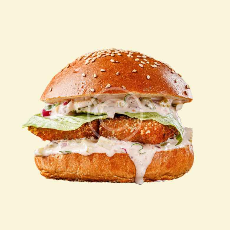 Crispy chicken burger