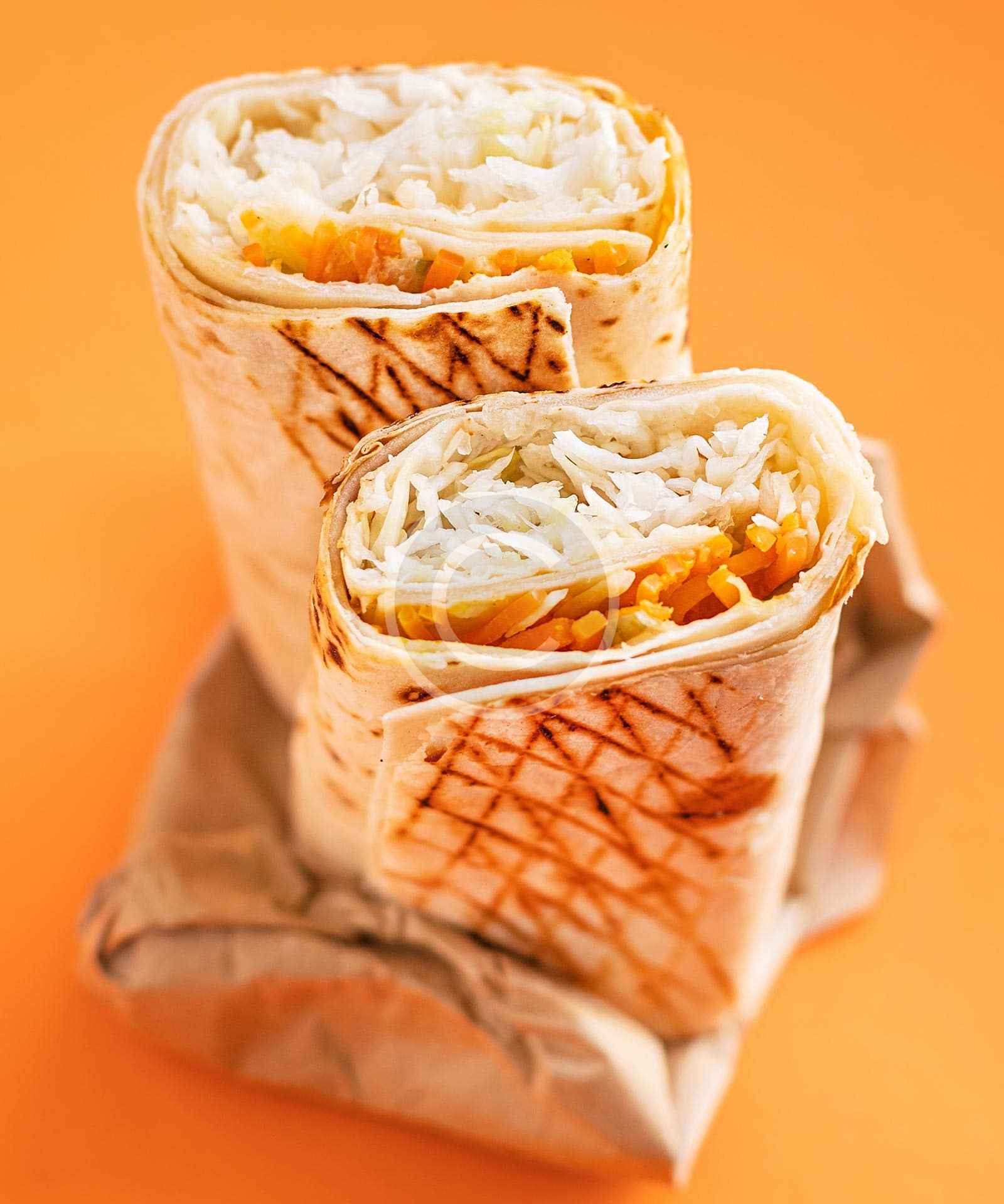 Spicy chicken shawarma